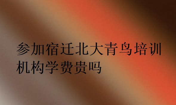 參加宿遷北大青鳥培訓(xùn)機(jī)構(gòu)學(xué)費(fèi)貴嗎