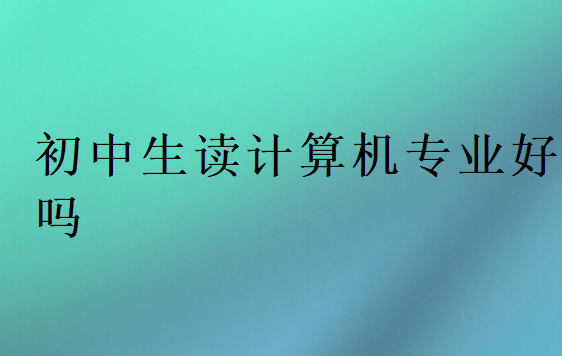 初中生讀計(jì)算機(jī)專(zhuān)業(yè)好嗎